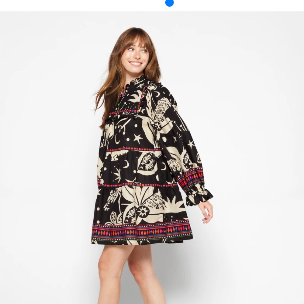 Farm Rio Cerrado Sky Mini Dress - Picture 2 of 5